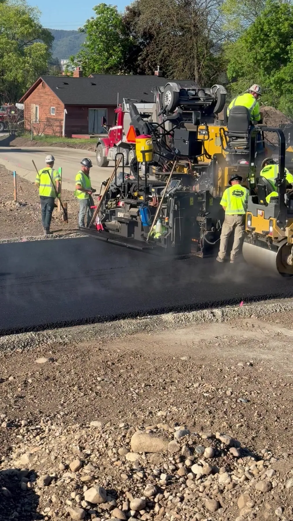 Land development — road paving and infrastructure
